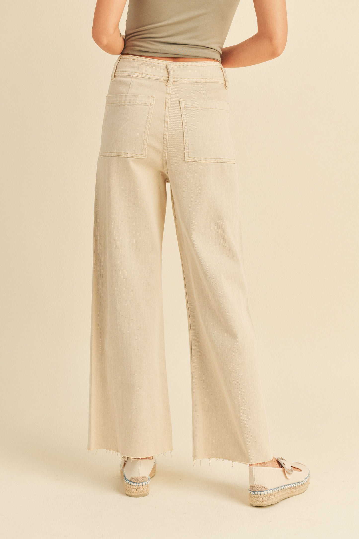 Ashley Vintage Wide Leg Cropped Jeans