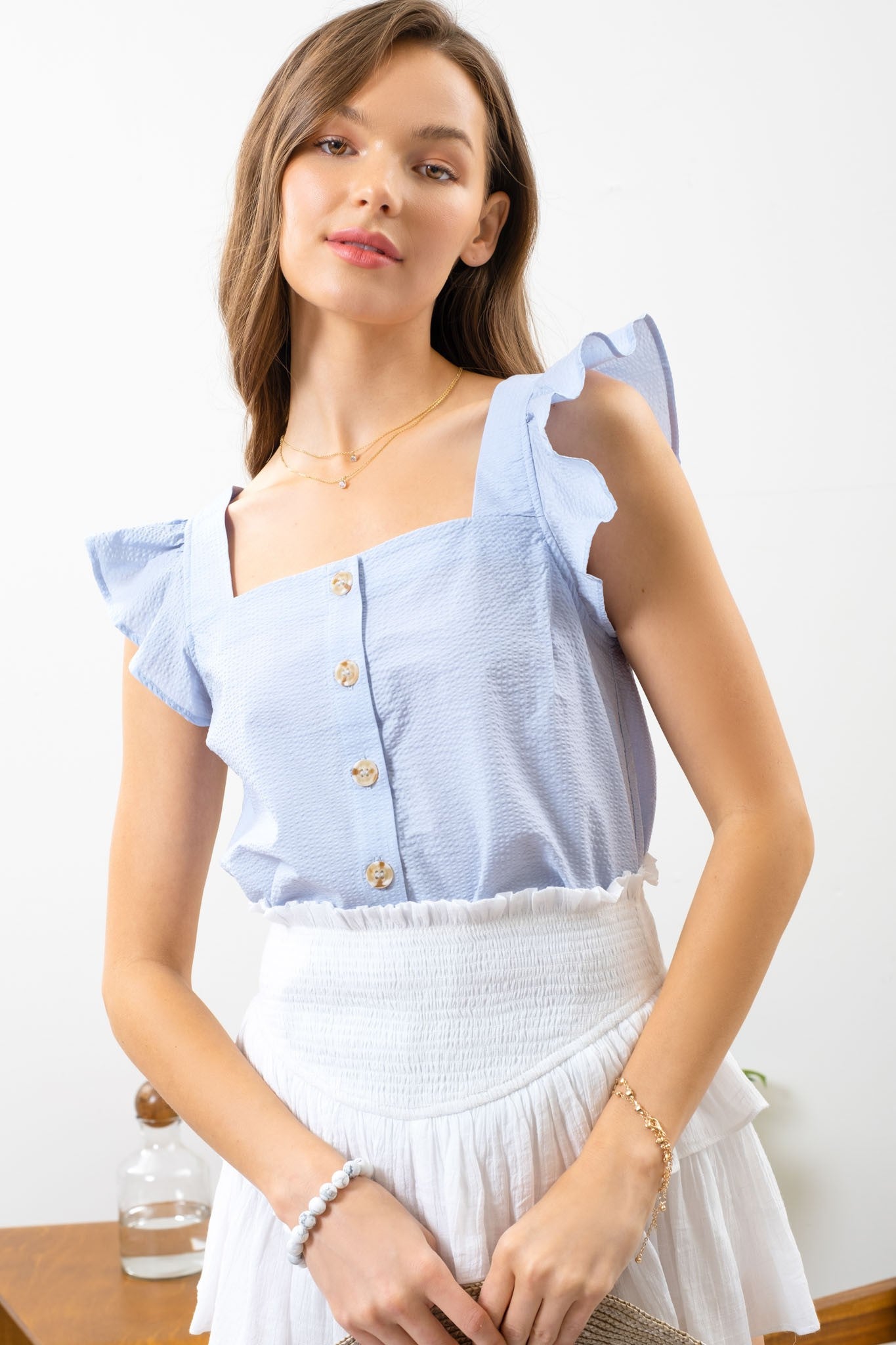 Naya Button Detail Blouse
