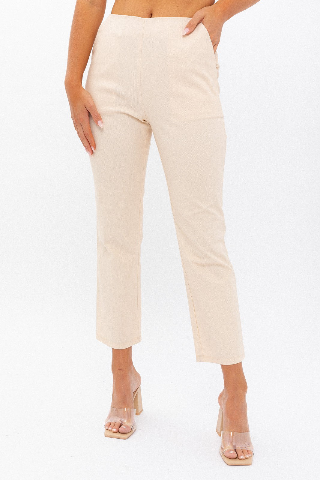 Bebe High wasted Crop Pants