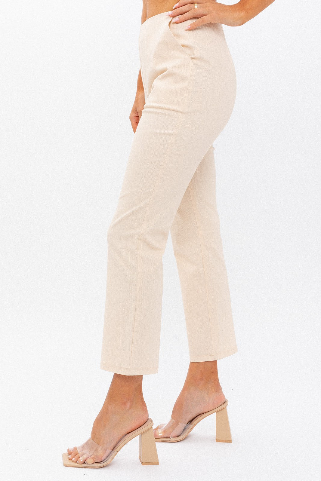 Bebe High wasted Crop Pants