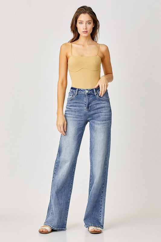 Montana Mid Rise Wide Leg Jeans