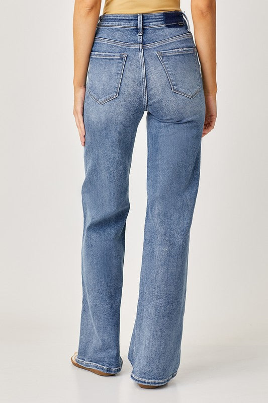 Montana Mid Rise Wide Leg Jeans