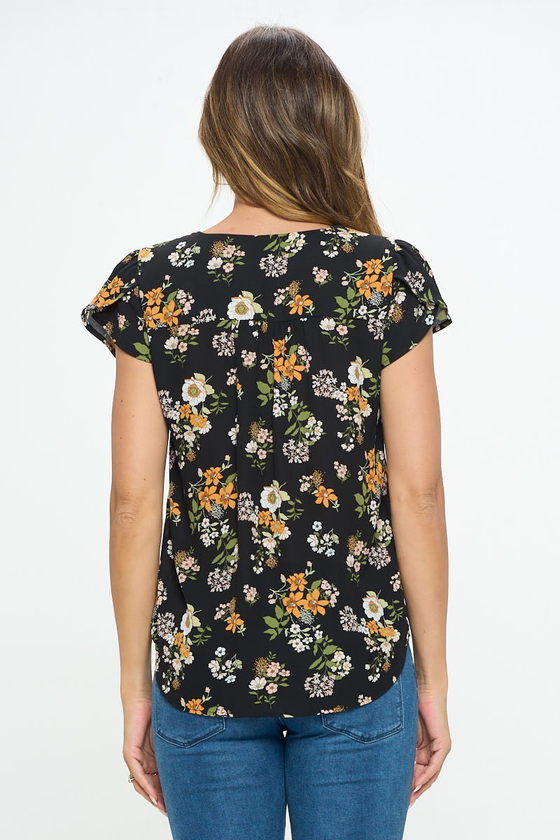 Brenda Flower Blouse