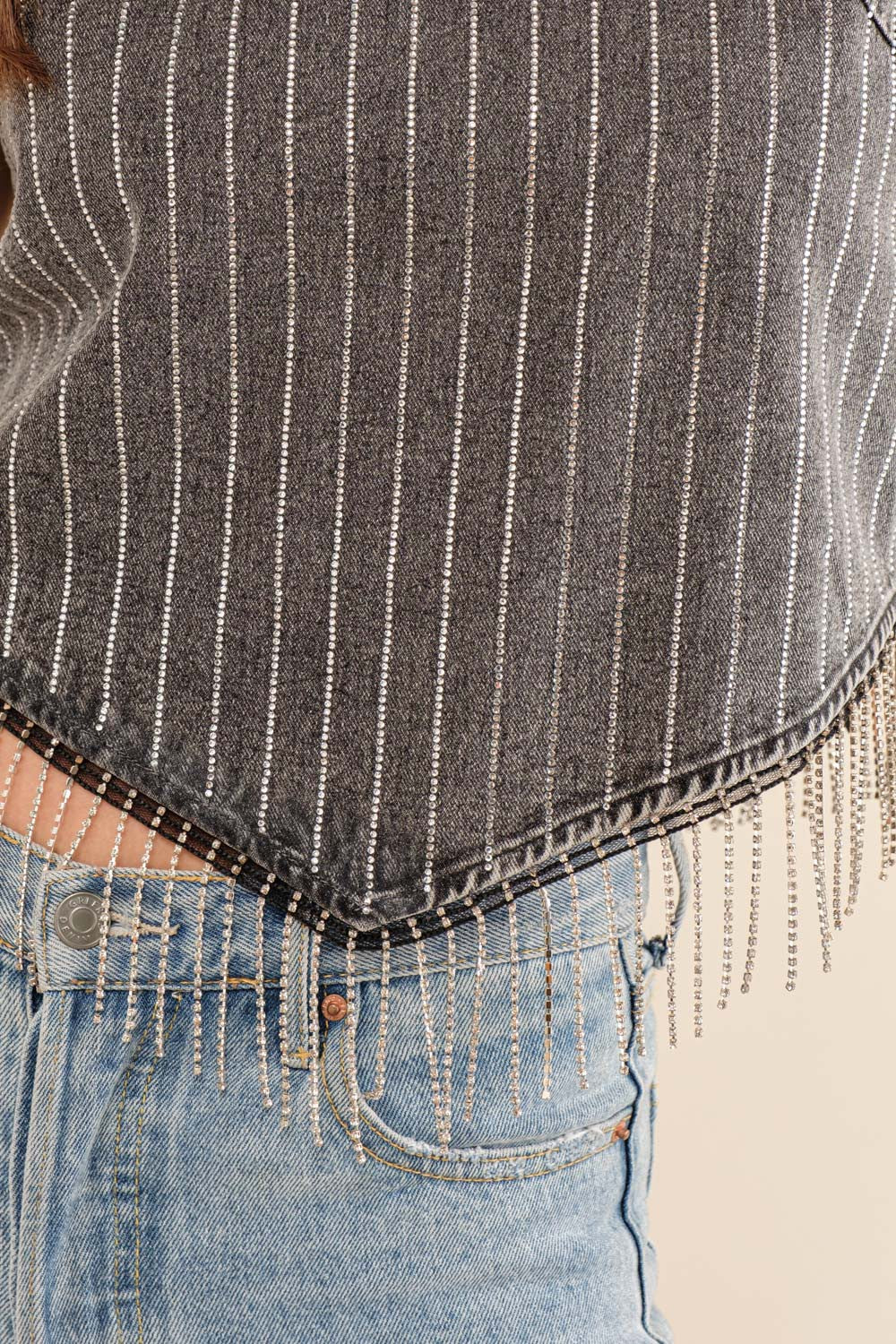 Darla Denim Halter Top