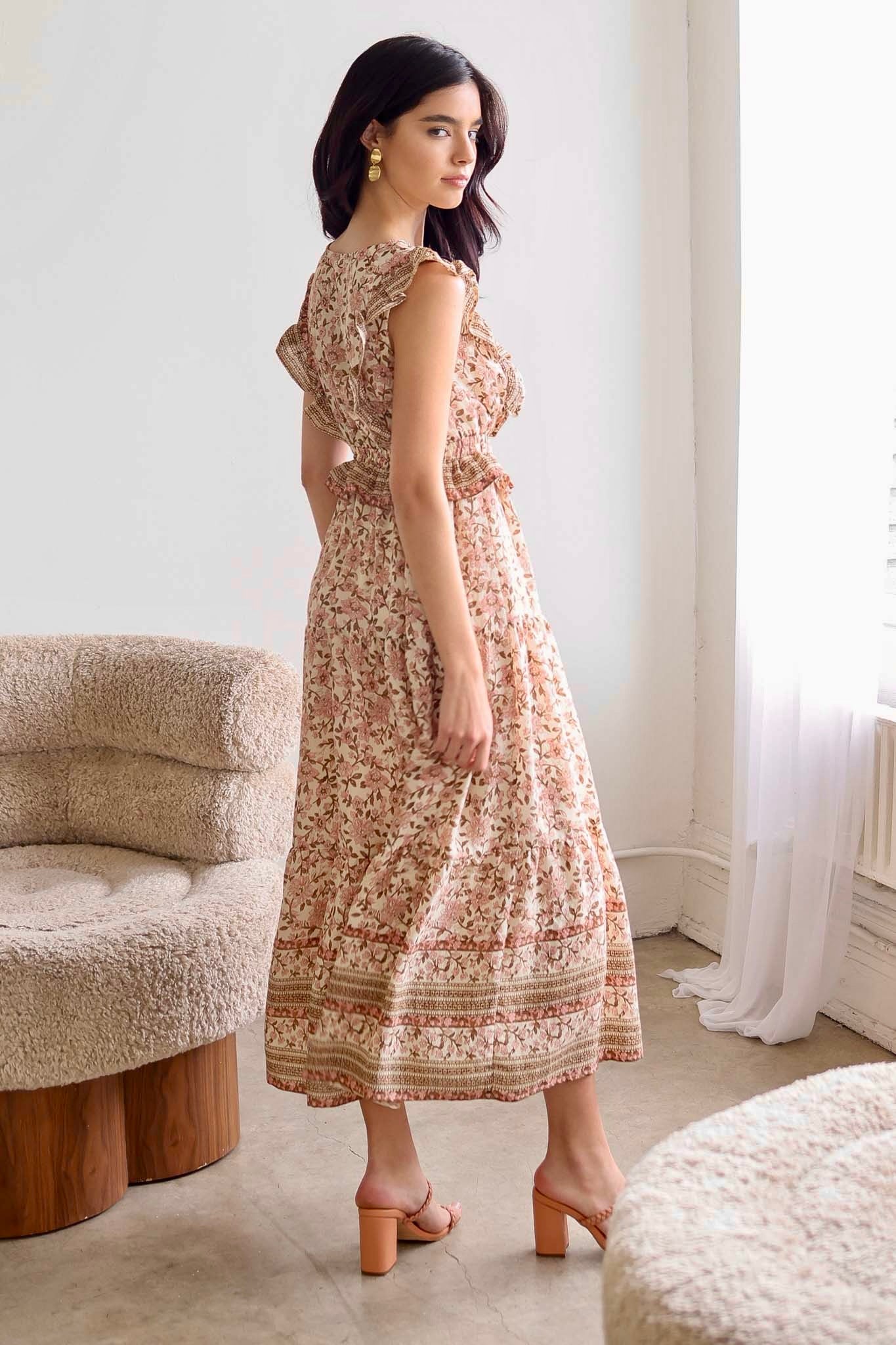 Krysta Floral Midi Dress