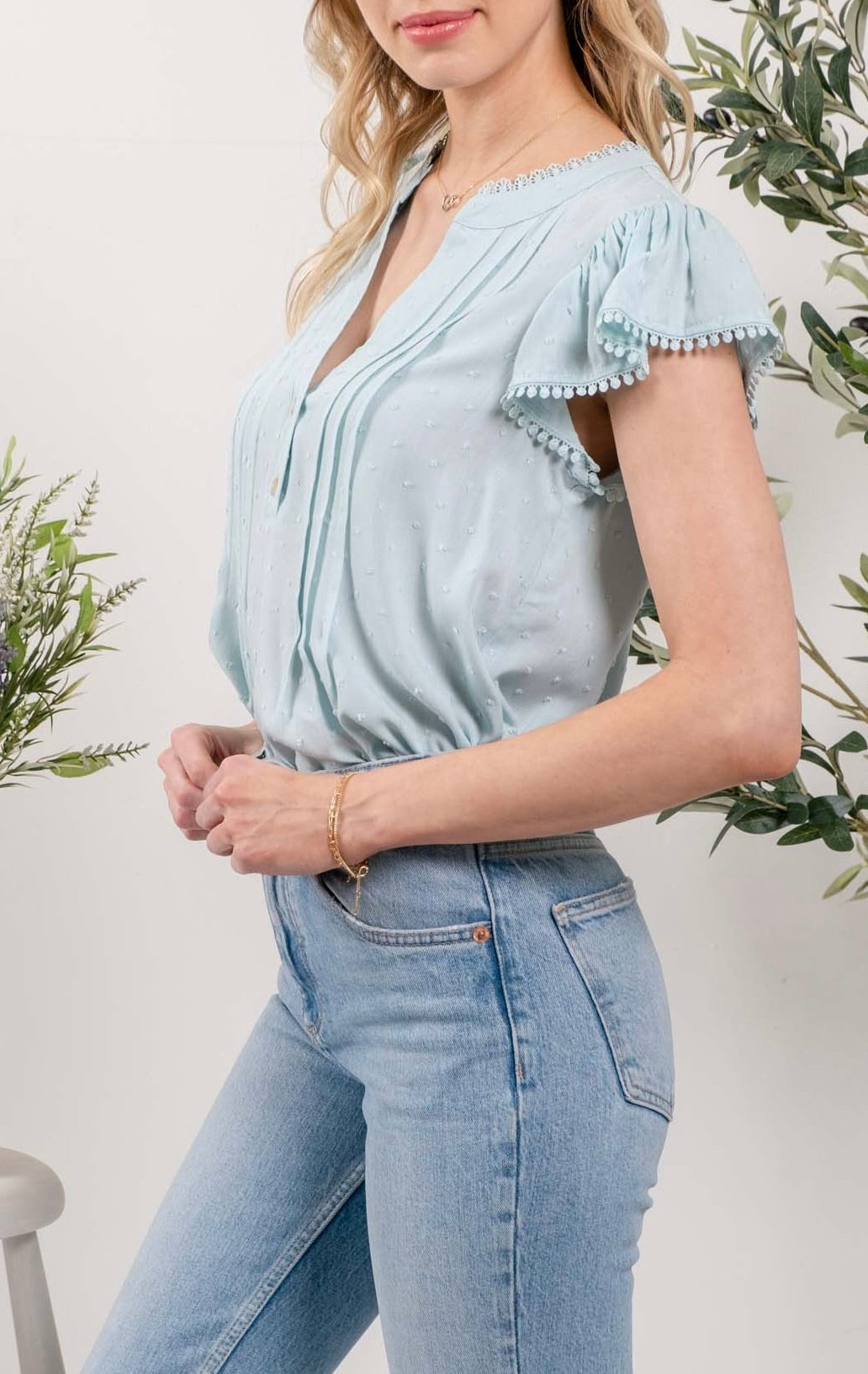 Lissa Flutter Blouse