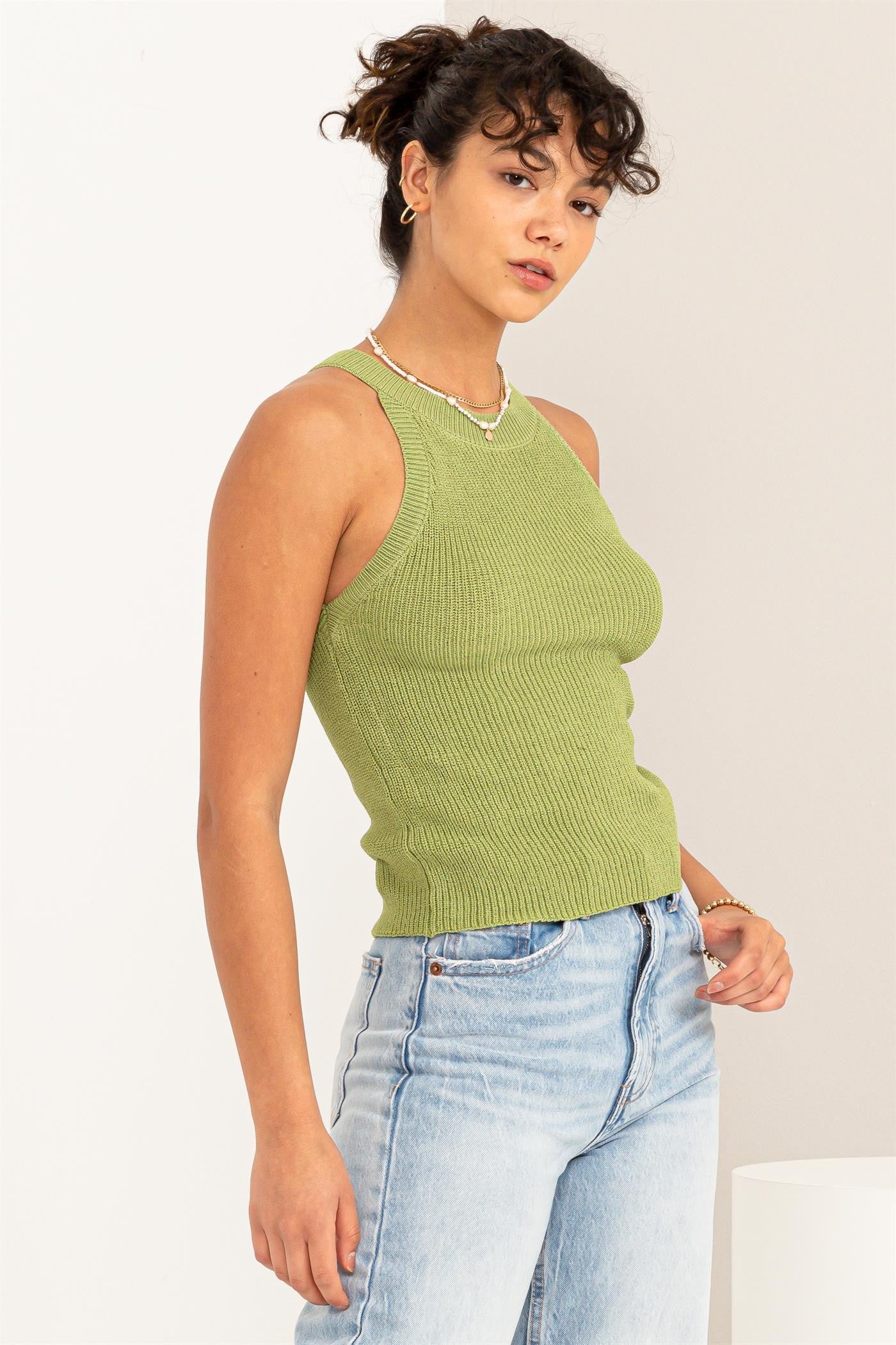 Tessa Knitted Halter Tank