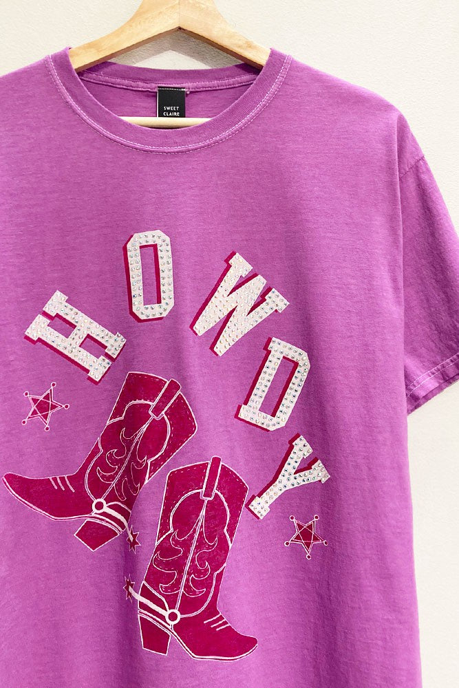 Rhinestone Howdy T-shirt