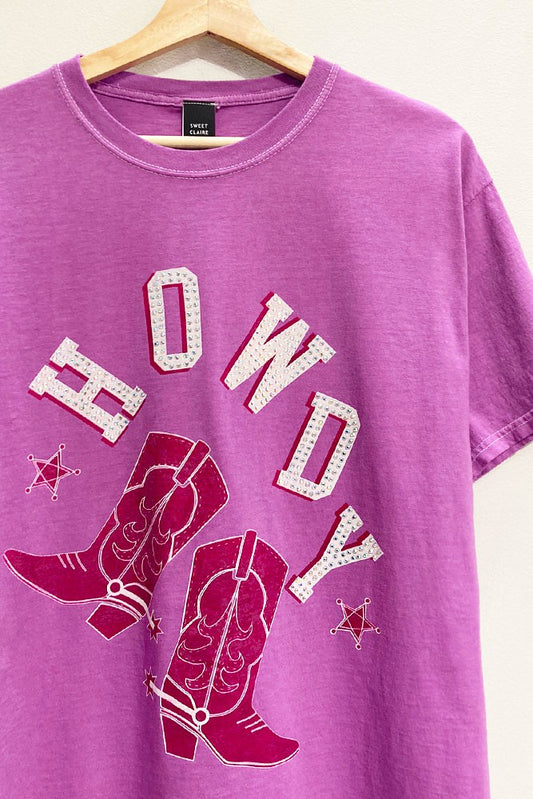 Rhinestone Howdy T-shirt