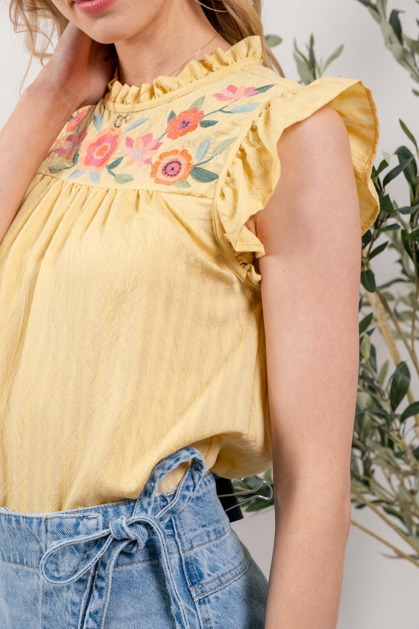 Ava Embroidered Blouse