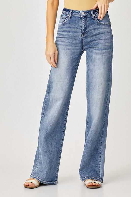 Montana Mid Rise Wide Leg Jeans