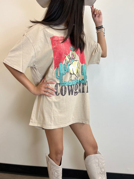 Old time Cowgirl Graphic Tee