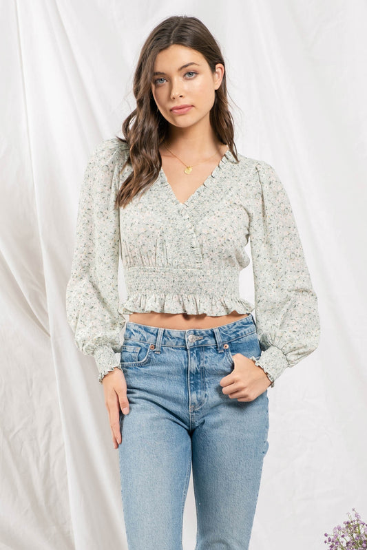 Ava Smocked Blouse