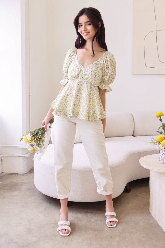 Callie Balloon Sleeve Blouse